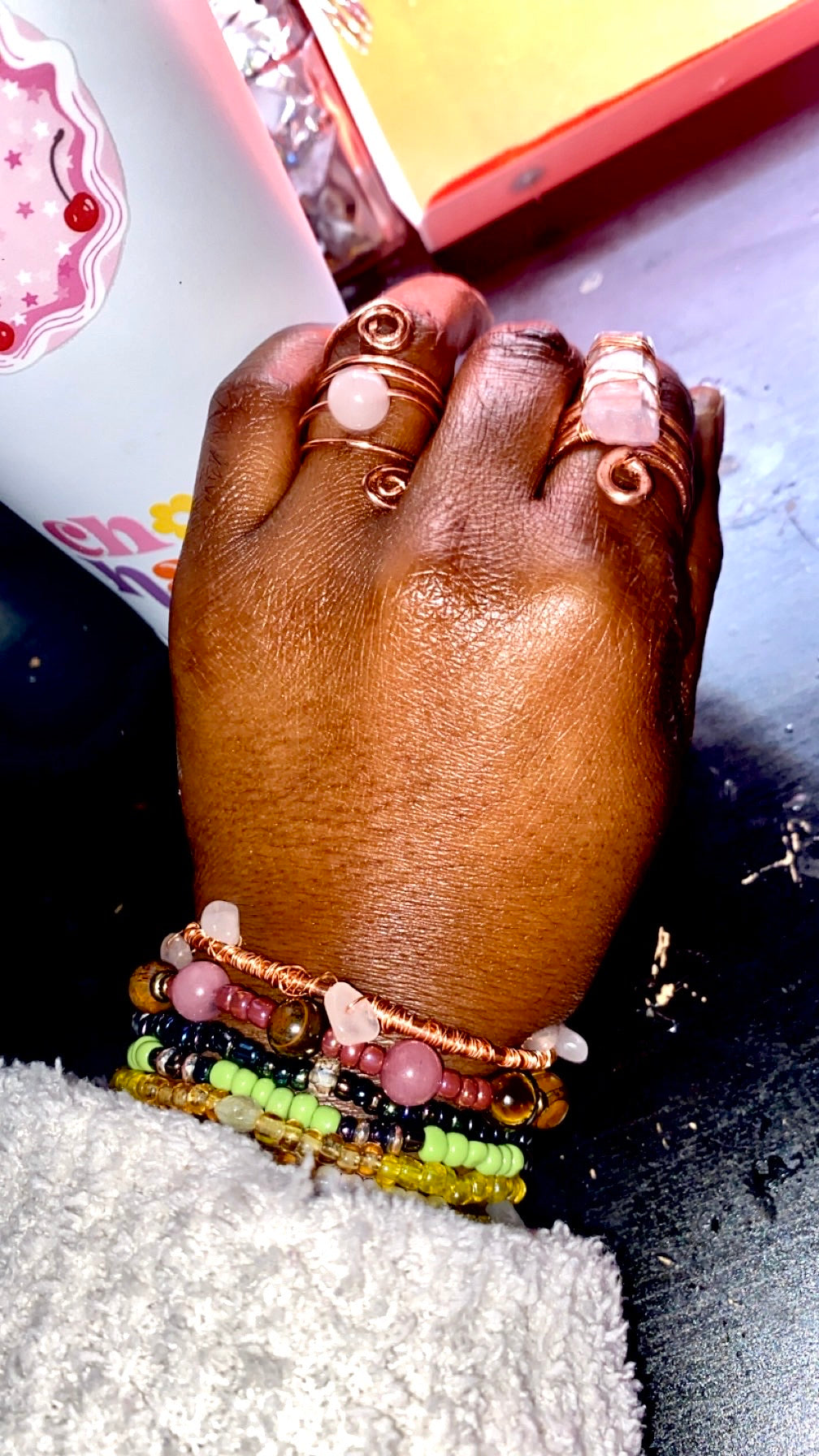 Copper & Rose Quartz Self Love Bracelet