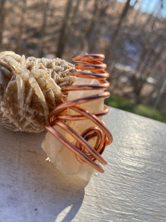 Crystal Copper Pendant